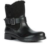 Geox Mujer/Señora Rawelle Nappa Leather Botines 4 UK negro