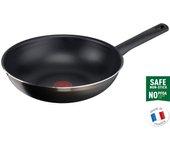 Sartén Wok Antiadherente Tefal Bistro Titanium (28cm) Lavavajillas Apto para horno Sin PFOA Marrón