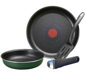 Tefal Ingenio Platinum Sartén Antiadherente 4p Apta para Lavavajillas Horno Sin PFOA Verde