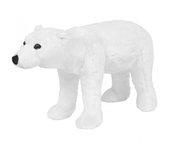 vidaXL Oso polar de peluche de pie blanco XXL