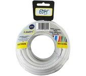 EDM-Cable EDM 2 x 1 mm 10 m Blanco