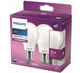 Bombilla LED Philips Equivalent 75 W E (4000 K) (2 Unidades)