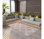 120x180 cm PP Brown Alfombra al aire libre