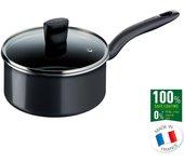 Cacerola Antiadherente De Inducción De Titanio START'EASY Tefal (18cm, 2.0L) Lavavajillas Apto para horno Sin PFOA Negro