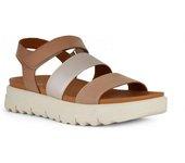 Geox Womens/Ladies D Xand 2.1S B Patent Leather Sandals 3 UK beige