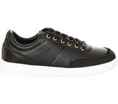 Zapatillas deportivas clásicas con cierre de cordones WF100004A mujer 37 negro