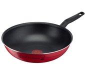 Sartén Wok Antiadherente Titanio VALIDE COOK Tefal (28cm) Lavavajillas Apto para horno Sin PFOA Rojo