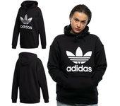 adidas Trefoil Hoodie, Sudadera negra Mujer