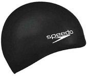 Speedo-Gorro de Natación Speedo PLAIN FLAT Negro Silicona