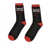 Calcetines unisex para adultos United We Stand 8 UK-11 UK negro/rojo