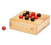 Juego de tres en raya de madera Strobus One Size natural