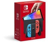 Nintendo Switch - Conjunto modelo OLED azul neón/rojo neón azul/rojo