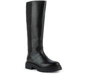 Geox Mujeres/Damas D Iridea J Botas hasta la rodilla de cuero 7 UK negro