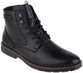 Zapatos de Hombre RIEKER Booties Piel Negro (45)