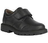 Zapatos escolares de cuero Shaylax de Geox para niños 10 UK negro