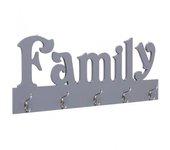 FAMILY Colgador de pared gris 74x29,5 cm