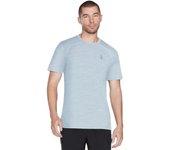 Camiseta SKECHERS Hombre (Poliéster - Azul - M)