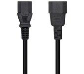 aisens cable alimentación cpu, c13 h-c14 m, negro, 3.0m