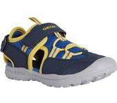 Sandalias Geox Vaniett para niños 11.5 UK azul oscuro/amarillo