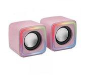 Altavoces Mars Gaming MSCube 8W 2.0 Rosa