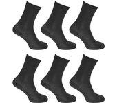 Calcetines térmicos Viloft para botas no elásticas para mujer / mujer (paquete de 6) 4-8 UK negro