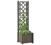 Vidaxl Jardinera Con Enrejado Pp 43x43x142 Cm