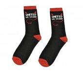 Calcetines para niños/niños United We Stand 4 UK-6.5 rojo/negro