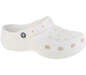 Crocs Classic Platform Clog, Womens white Slides