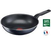 Sartén Wok Antiadherente Titanio XL Force Tefal (24cm, 28cm) Apto para lavavajillas y horno Sin PFOA Gris