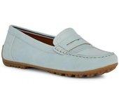 Geox Womens/Ladies D Kosmopolis Suede Moccasins 3 UK azul claro