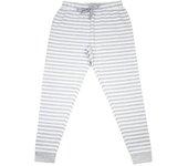 Pantalones de estar por casa a rayas unisex para adultos M gris