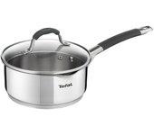 Cacerola de inducción de acero inoxidable Tefal ILLICO (16cm, 1.3L) Apto para lavavajillas sin PFOA Plata