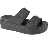 Crocs Sandalias Brooklyn Low Wedge Negro