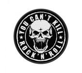 Generic You Can´t Kill Rock n´ Roll Patch One Size negro/blanco