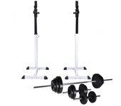 Squat Station con Barbell y Dumbbell Set 30,5 kg