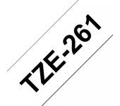 Cinta laminada Compatible Brother Tze261 Texto Negro / Fondo Blanco 36Mm X 8M