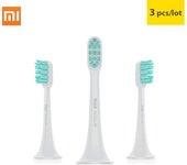 Original XIAOMI MIJIA Sonic cabezales de cepillo de dientes eléctrico 3 uds cabezal de cepillo de dientes inteligente Mini Mi Clean Sonic cepillo de dientes eléctrico