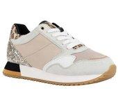 Geox Mujer/Señora Doralea Leather Trainers 8 UK blanco