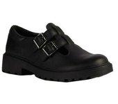 Zapatos Colegiales Niña Geox Casey Piel 1 UK negro