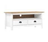 Soporte para TV Hill blanco 110x40x47 cm madera de pino