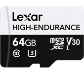 Tarjeta Micro SD LEXAR High-Endurance (64 GB)