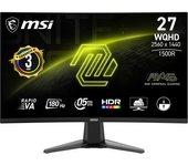 Msi mag 27cq6f pantalla para pc 68,6 cm (27") 2560 x 1440 pixeles quad hd lcd negro