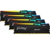 Kingston FURY Beast RGB DDR5 5600MHz 128GB 4x32GB CL40