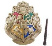 Lampara Harry Potter Escudo Hogwarts Y Varita 3D 77320