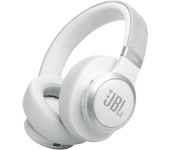 Auriculares inalámbricos - JBL Live 770, Cancelación ruido adaptativa, Autonomía 65h, Bluetooth, Blanco