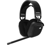 REACONDICIONADO Seminuevo Bueno Auriculares gaming - Corsair HS80 Max Wireless, De diadema, Bluetooth, Hasta 24 horas, Steel Gray