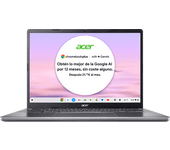 Portátil - Acer Chromebook Plus 514 CB514-3H con Google AI, 14" WUXGA, AMD Ryzen™ 5 7520C, 8GB RAM, 256GB SSD, Radeon™ 610M, ChromeOS