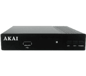 Sintonizador TDT - Akai ZAP266K-H, Resolución HD, USB, Control parental, Negro