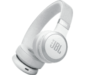 Auriculares inalámbricos - JBL Live 670 NC, Cancelación ruido adaptativa, Autonomía hasta 65 h, Blanco