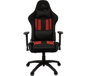 Silla Gaming TC100 Relaxed Fabric Charcoal/Rojo Corsair.